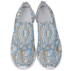 Mandala Floral Line Art Decorative Men s Slip On Sneakers by Simbadda