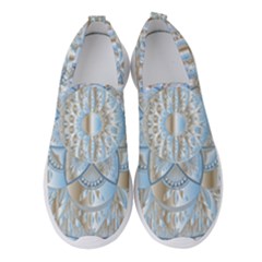 Mandala Floral Line Art Decorative Women s Slip On Sneakers by Simbadda