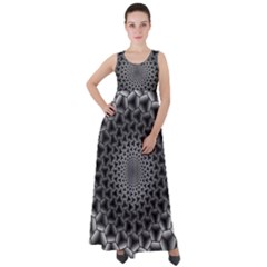 Pattern Abstract Graphic District Empire Waist Velour Maxi Dress