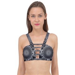 Pattern Abstract Graphic District Cage Up Bikini Top