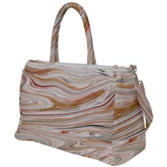 Brown And Yellow Abstract Painting Duffel Travel Bag by Simbadda