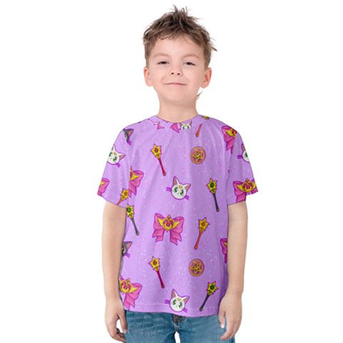 Moon Kids  Cotton Tee by Mezalola