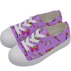 Moon Kids  Low Top Canvas Sneakers by Mezalola