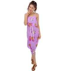 Moon Waist Tie Cover Up Chiffon Dress by Mezalola