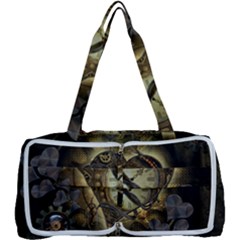 Wonderful Elegant Steampunk Heart, Beautiful Clockwork Multi Function Bag by FantasyWorld7