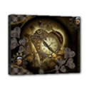 Wonderful Elegant Steampunk Heart, Beautiful Clockwork Canvas 10  x 8  (Stretched) View1