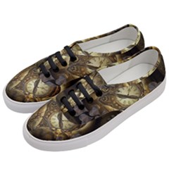 Wonderful Elegant Steampunk Heart, Beautiful Clockwork Women s Classic Low Top Sneakers by FantasyWorld7