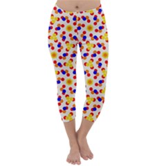 Polka Dot Party Capri Winter Leggings  by VeataAtticus