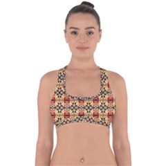 L 3 Cross Back Hipster Bikini Top 