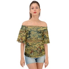 L 5 Off Shoulder Short Sleeve Top by ArtworkByPatrick