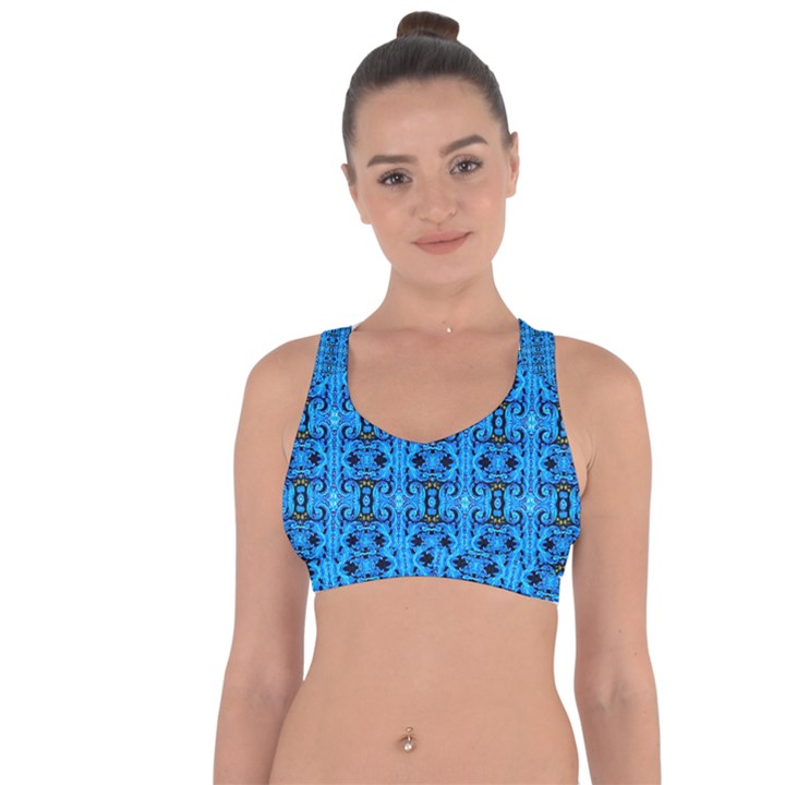 L 9 Cross String Back Sports Bra