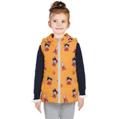 Dragonball Kids  Hooded Puffer Vest by Mezalola