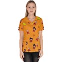 Dragonball Women s V-Neck Scrub Top View1