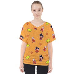 Dragonball V-neck Dolman Drape Top by Mezalola