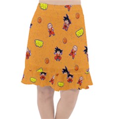 Dragonball Fishtail Chiffon Skirt