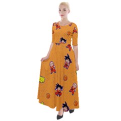 Dragonball Half Sleeves Maxi Dress