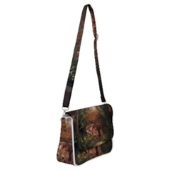 Awesome Wolf In The Darkness Of The Night Shoulder Bag With Back Zipper by FantasyWorld7