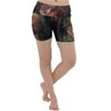 Awesome Wolf In The Darkness Of The Night Lightweight Velour Yoga Shorts View1