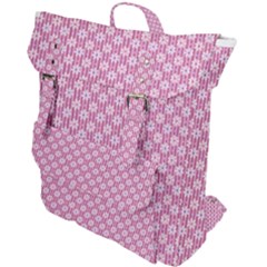 Pretty Pink Flowers Buckle Up Backpack