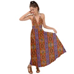 M 3 Backless Maxi Beach Dress