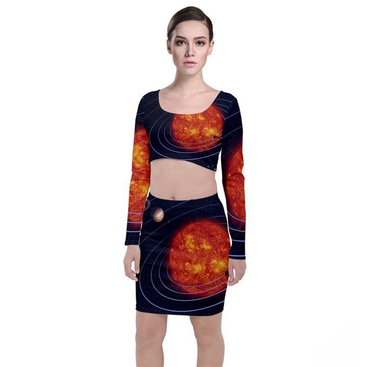 Solar System Planet Planetary System Top and Skirt Sets