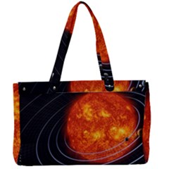 Solar System Planet Planetary System Canvas Work Bag by Sudhe