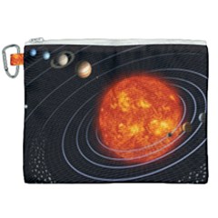 Solar System Planet Planetary System Canvas Cosmetic Bag (xxl) by Sudhe