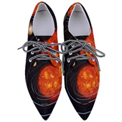 Solar System Planet Planetary System Women s Pointed Oxford Shoes