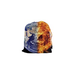 Earth World Globe Universe Space Drawstring Pouch (xs) by Sudhe