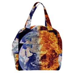 Earth World Globe Universe Space Boxy Hand Bag