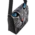 Cat Animal Cat Portrait Mackerel Flap Closure Messenger Bag (S) View2