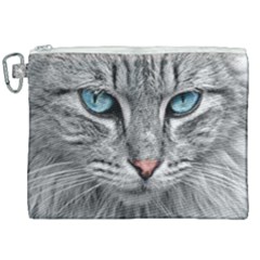 Cat Animal Cat Portrait Mackerel Canvas Cosmetic Bag (xxl) by Sudhe