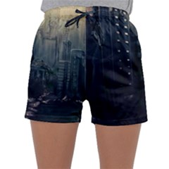 Apocalypse Post Apocalyptic Sleepwear Shorts by Sudhe