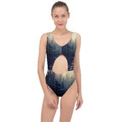 Apocalypse Post Apocalyptic Center Cut Out Swimsuit by Sudhe