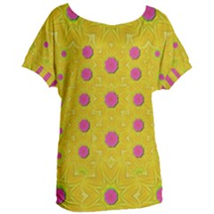 Bloom On In  The Sunshine Decorative Women s Oversized Tee by pepitasart