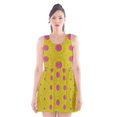 Bloom On In  The Sunshine Decorative Scoop Neck Skater Dress