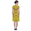 Bloom On In  The Sunshine Decorative Short Sleeve Front Wrap Dress View2