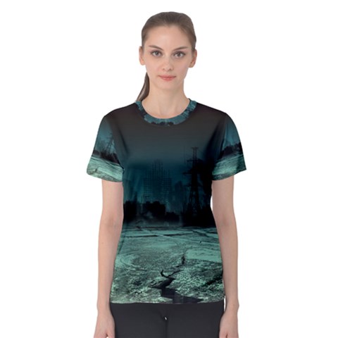 Industry Setting World Urban Women s Sport Mesh Tee by Sudhe