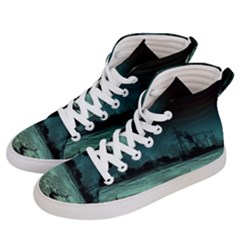 Industry Setting World Urban Men s Hi-top Skate Sneakers by Sudhe