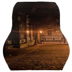 City Night Dark Architecture Lamps Car Seat Back Cushion  by Sudhe