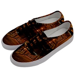 City Night Dark Architecture Lamps Men s Classic Low Top Sneakers by Sudhe