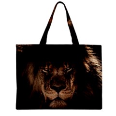 African Lion Wildcat Mane Closeup Zipper Mini Tote Bag by Sudhe