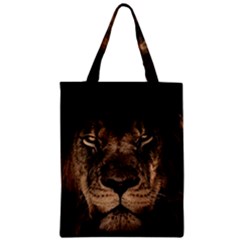 African Lion Wildcat Mane Closeup Zipper Classic Tote Bag by Sudhe