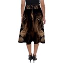 African Lion Wildcat Mane Closeup Perfect Length Midi Skirt View2