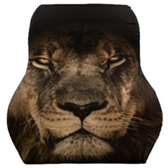 African Lion Wildcat Mane Closeup Car Seat Back Cushion  by Sudhe