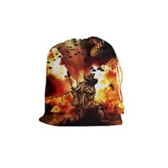 War Venue War Apocalypse Drawstring Pouch (medium) by Sudhe