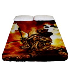 War Venue War Apocalypse Fitted Sheet (king Size) by Sudhe