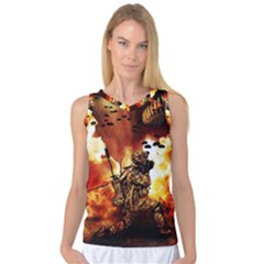 War Venue War Apocalypse Women s Basketball Tank Top by Sudhe