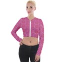 Bloom On In  The Soft Sunshine Decorative Long Sleeve Cropped Velvet Jacket View1