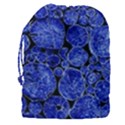 Neon Abstract Cobalt Blue Wood Drawstring Pouch (XXXL) View2